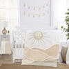 Desert Sun Taupe Collection Sweet Jojo Designs 6 Piece Crib Bedding + BreathableBaby Breathable Mesh Liner Anti Bumper Pad