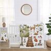 Watercolor Woodland Forest Animals Collection 4 Piece Crib Bedding