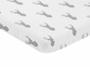 Stag Grey and White Collection Mini Crib Sheet