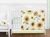 Sunflower Collection 11 Piece Bumperless Crib Bedding