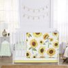 Sunflower Collection 4 Piece Bumperless Crib Bedding