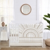 Tufted Sun Ivory Collection Sweet Jojo Designs 6 Piece Crib Bedding + BreathableBaby Breathable Mesh Liner Anti Bumper Pad