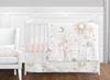 Celestial Pink and Gold 11 Piece Bumperless Crib Bedding Collection