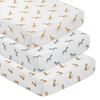 Jungle Collection 3 Pack Crib Sheets