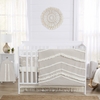 Boho Fringe Linen Collection Sweet Jojo Designs 6 Piece Crib Bedding + BreathableBaby Breathable Mesh Liner