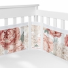 Peony Floral Garden Pink and Ivory Collection Sweet Jojo Designs + BreathableBaby Breathable Mesh Crib Liner