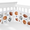 Watercolor Sports Theme Collection Sweet Jojo Designs + BreathableBaby Breathable Mesh Crib Liner