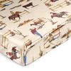 Wild West Cowboy Collection Satin Fitted Crib Sheet