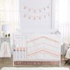 Boho Fringe White and Pink Collection Sweet Jojo Designs 6 Piece Crib Bedding + BreathableBaby Breathable Mesh Liner