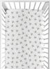 White and Grey Bees Collection Crib Sheet