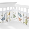 Watercolor Dinosaur Dino Sweet Jojo Designs + BreathableBaby Breathable Mesh Crib Liner