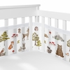 Watercolor Woodland Forest Animals Sweet Jojo Designs + BreathableBaby Breathable Mesh Crib Liner